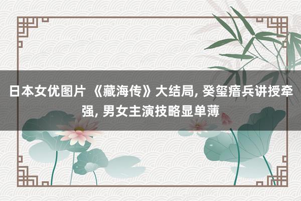 日本女优图片 《藏海传》大结局, 癸玺瘖兵讲授牵强, 男女主演技略显单薄