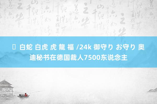 ✨白蛇 白虎 虎 龍 福 /24k 御守り お守り 奥迪秘书在德国裁人7500东说念主